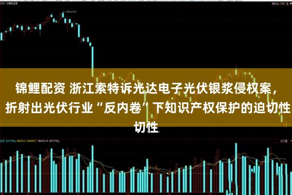 锦鲤配资 浙江索特诉光达电子光伏银浆侵权案， 折射出光伏行业“反内卷”下知识产权保护的迫切性