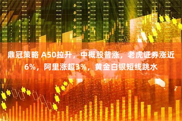 鼎冠策略 A50拉升，中概股普涨，老虎证券涨近6%，阿里涨超3%，黄金白银短线跳水